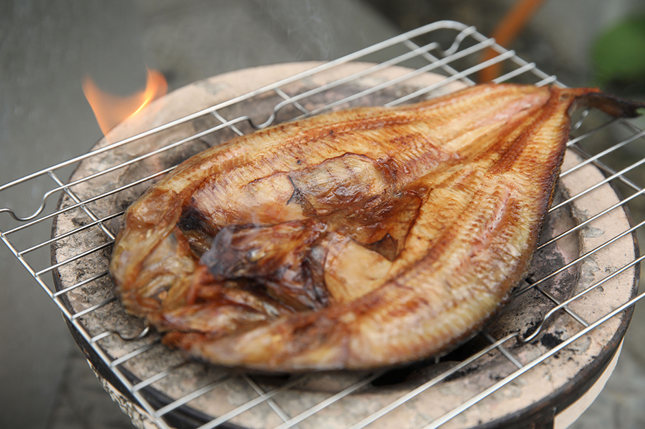 真ホッケ七輪焼き